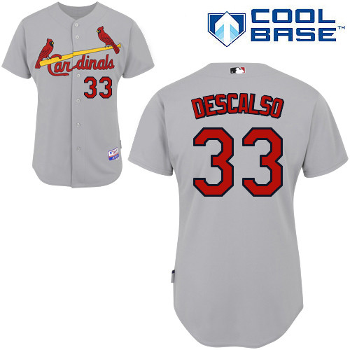 Daniel Descalso #33 MLB Jersey-St Louis Cardinals Men's Authentic Road Gray Cool Base Baseball Jersey